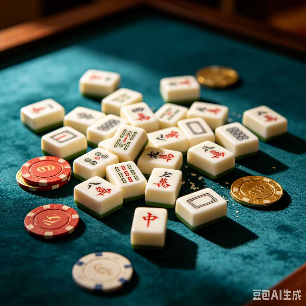 stylish text mahjong set